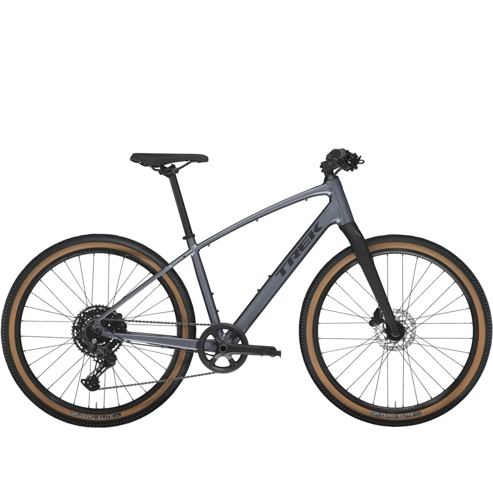 uPRISE Bikes Trek Dual Sport 3 2025 Hybrid Bike - Galactic Grey | Price match, 365 day return s, 18-Month Warranty, Finance Available & Free UK Delivery